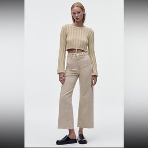 Zara Khaki Marine Pants